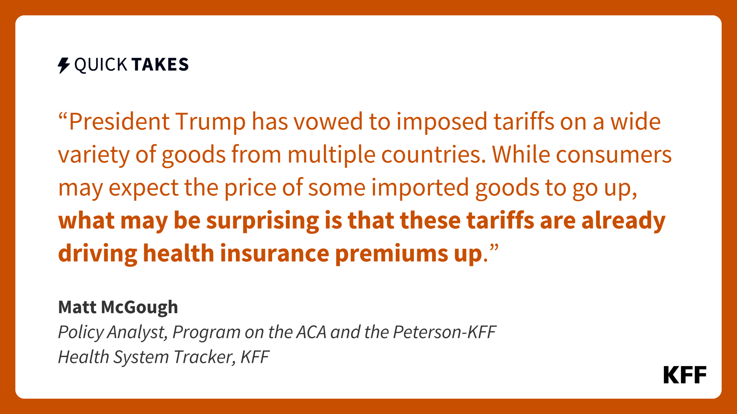 Tariffs Are Driving 2026 Health Insurance Premiums Up