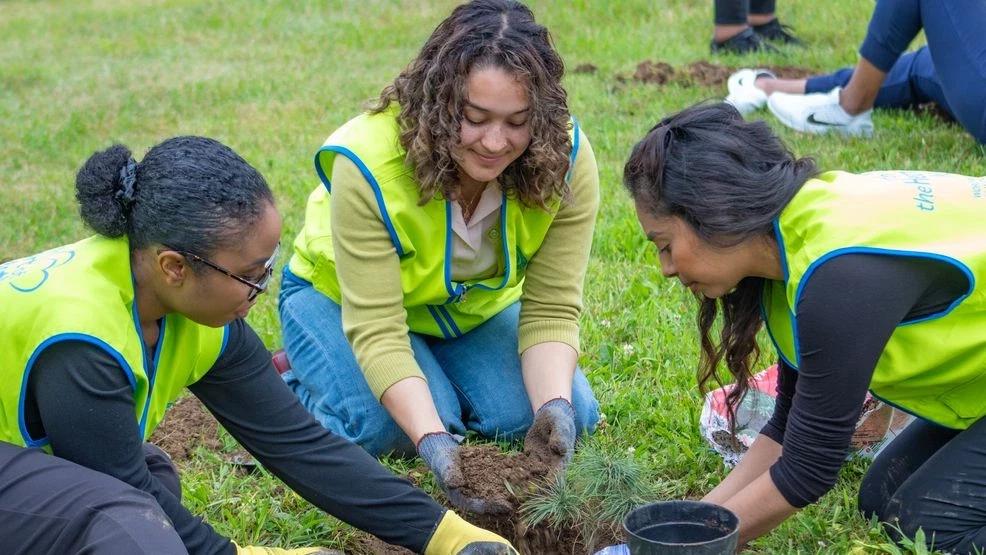 Troy church plants trees to foster environmental sustainability