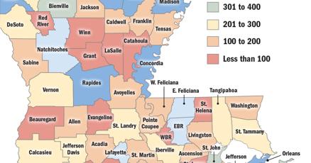 Where does Louisiana rank in US for mental health providers? See how each parish measures up.