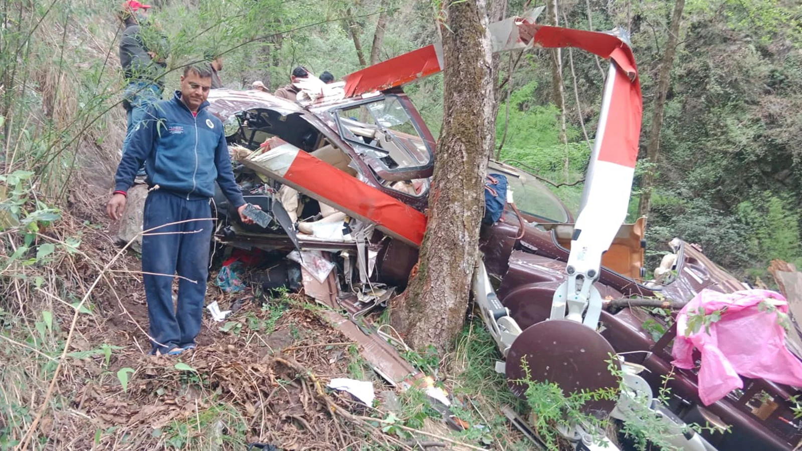 Helicopter with six on board crashes near Kedarnath