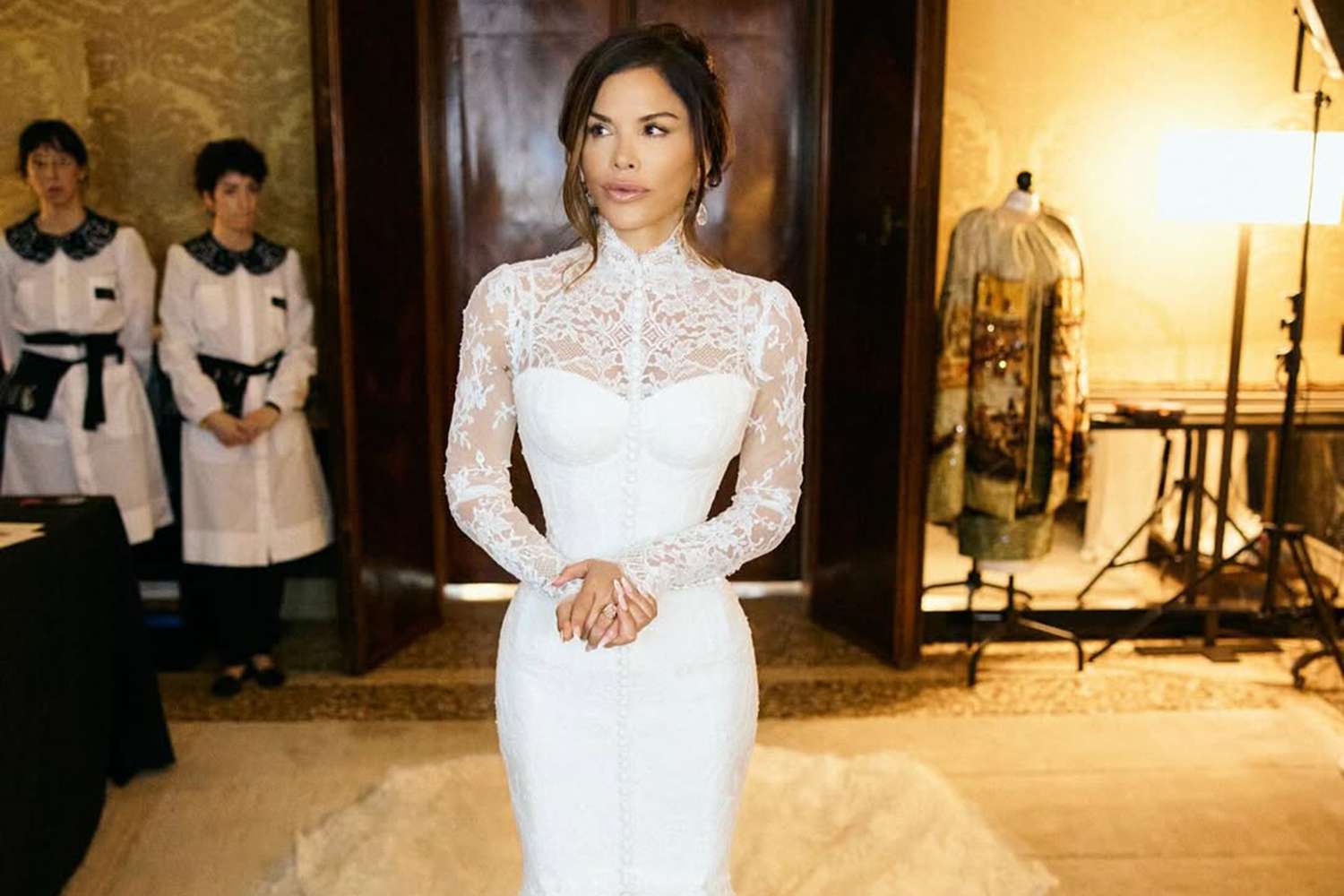 Lauren Sánchez Reveals the Surprising Celebrity Who Inspired Her Custom Italian Lace Wedding Dress