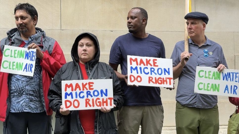 Petition delivered to 'make Micron do right' on environmental review