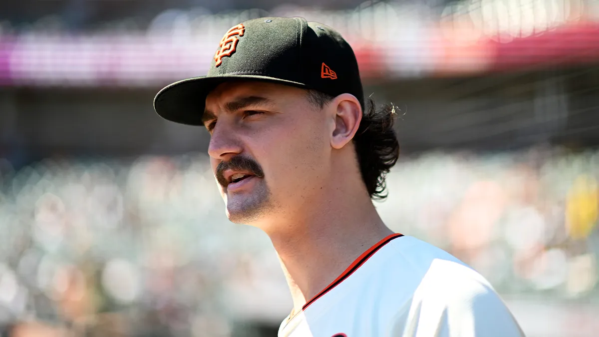 Giants pitcher Sean Hjelle discusses abuse allegations made by his wife on social media