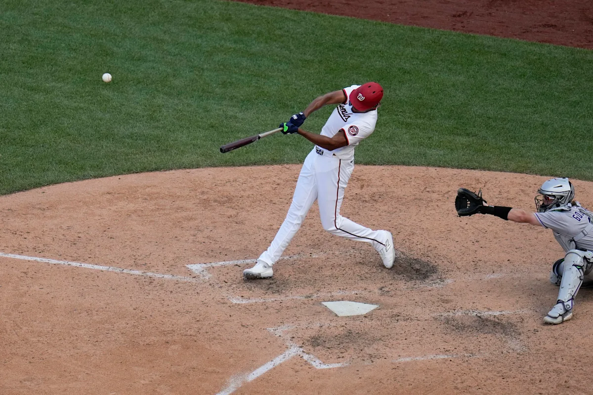 Nationals end 11-game skid with James Wood's walk-off homer in extras, avoid sweep by lowly Rockies