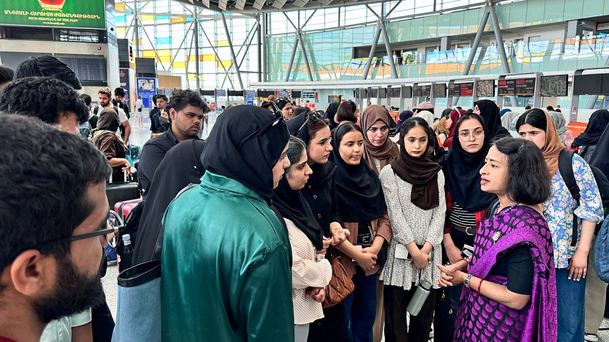 Flight carrying over 100 Indian students, evacuated to Armenia from war-torn Iran, lands in Delhi