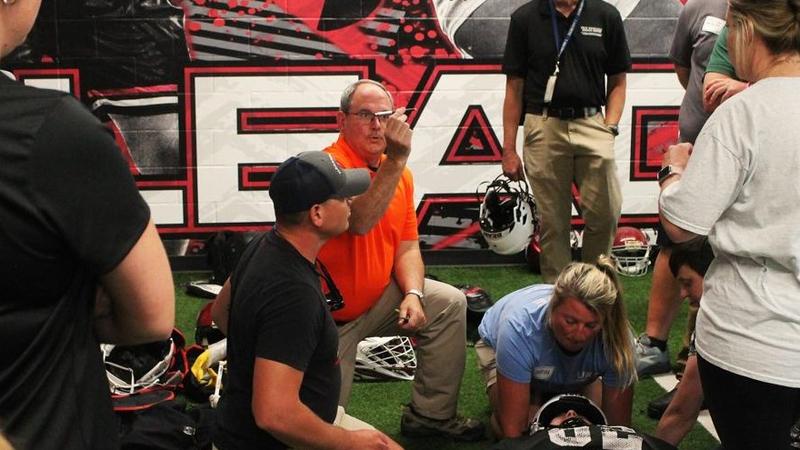 Frye Regional and Lenoir-Rhyne collaborate on emergency sports medicine training for area schools, agencies - Lenoir-Rhyne University Athletics
