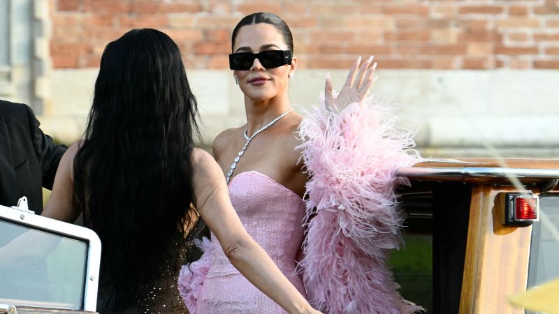 Celebrities dazzle in their wedding attire as they leave for the Bezos-Sanchez ceremony