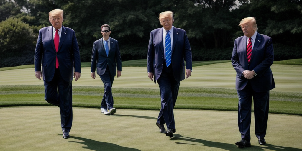Trump’s pace of early travel largely mirrors Biden’s, but with more sports events and golf
