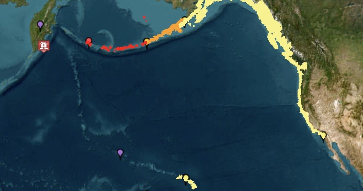 Tsunami watch issued for California coast after massive Russian earthquake