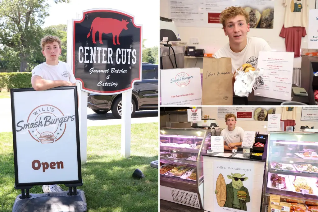 Long Island teen starts burger business where veterans eat for free,...