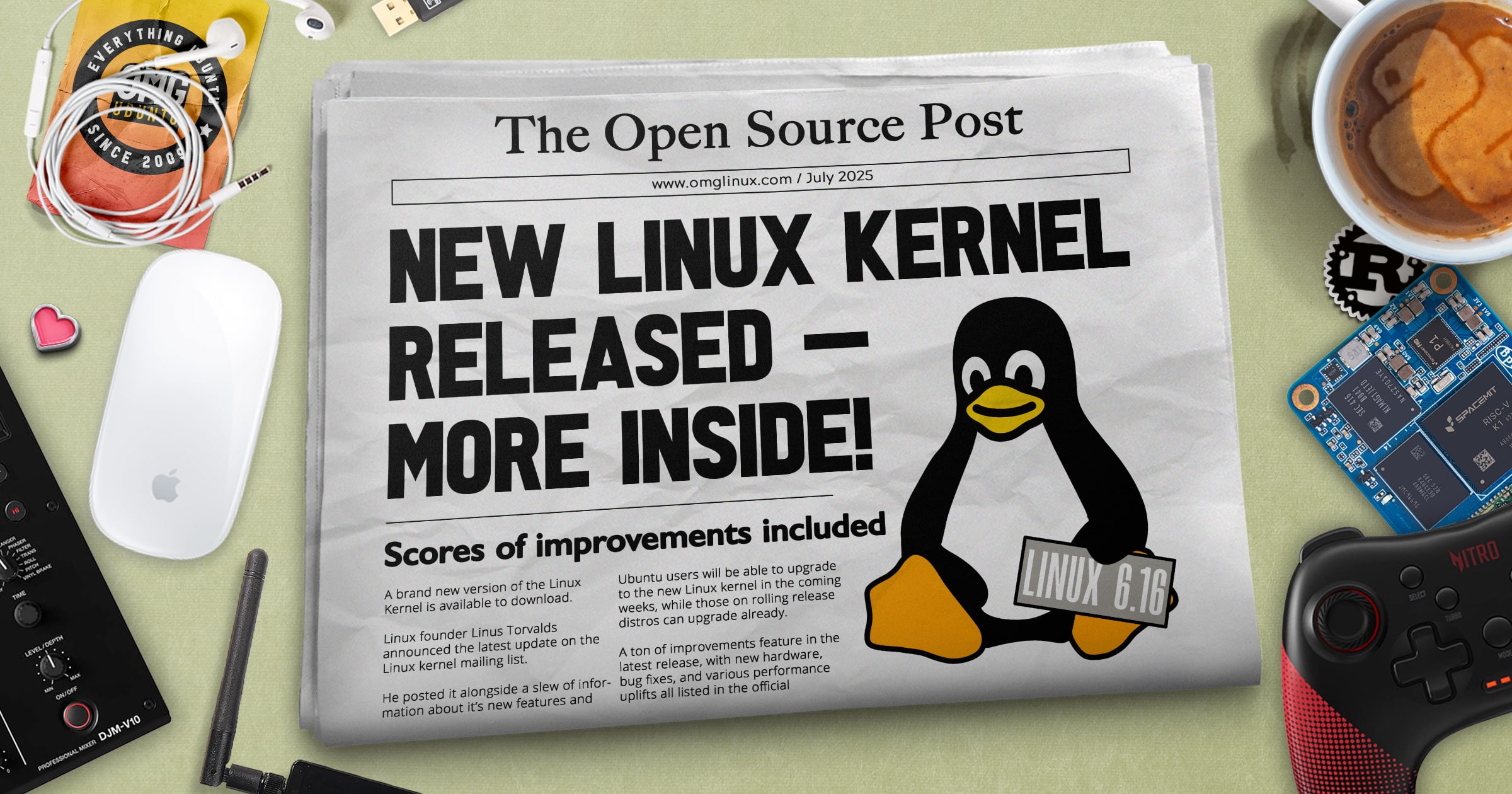 Linux 6.16 Brings OpenVPN Speed Boost, 5-Level Paging + More