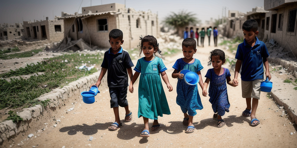 Children fetching water killed in Israeli strike in Gaza, emergency officials say