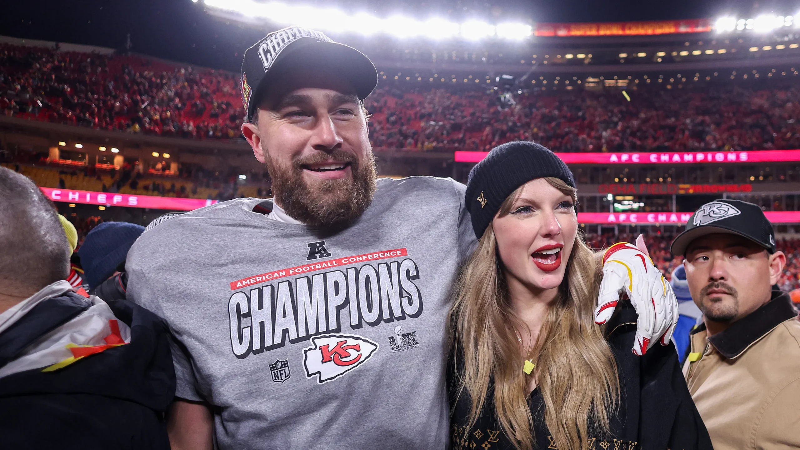 Couple in 'newborn era' names baby after Travis Kelce, Taylor Swift