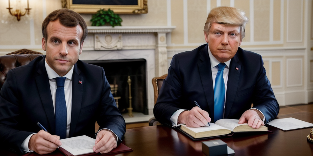 Macron calls on EU to ‘defend European interests resolutely’ from Trump tariffs