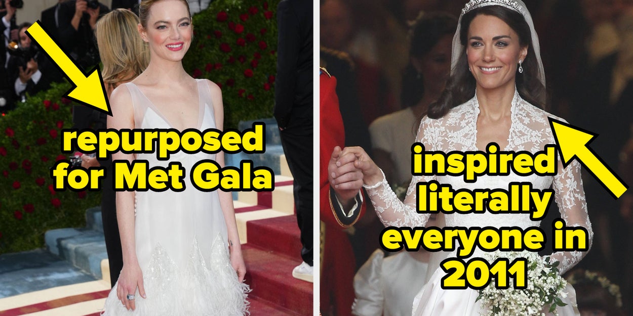 13 Of The Most Iconic Celebrity Wedding Dresses From The Past 25 Years