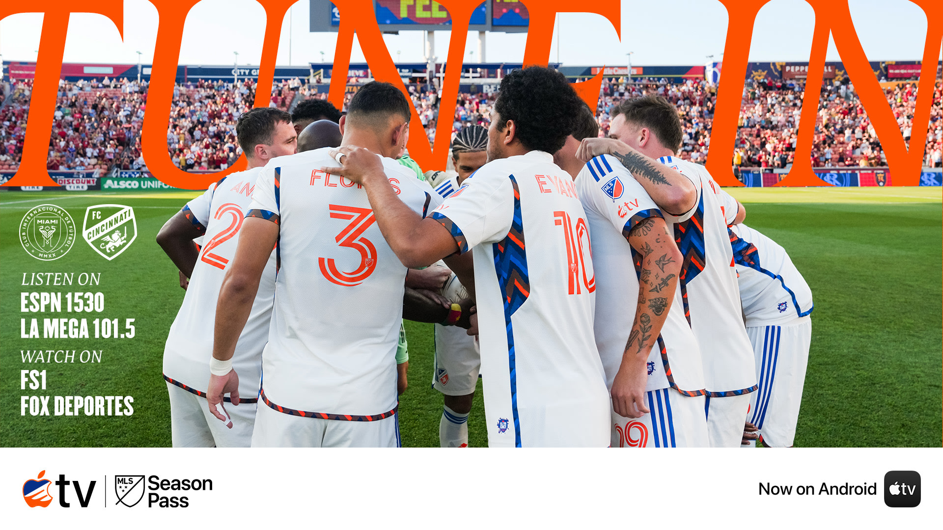 TUNE IN | Watch on Fox Sports or Apple TV as FC Cincinnati face Inter Miami CF in Saturday night showdown