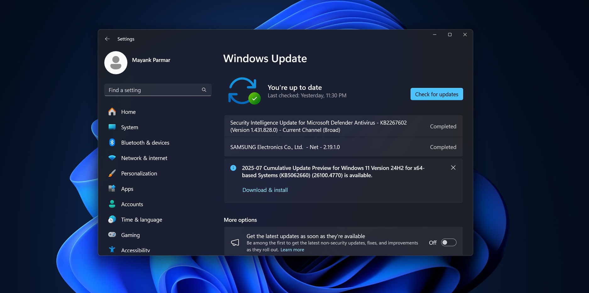 Windows 11 KB5062660 24H2 out with features, direct download links for offline installer (.msu)