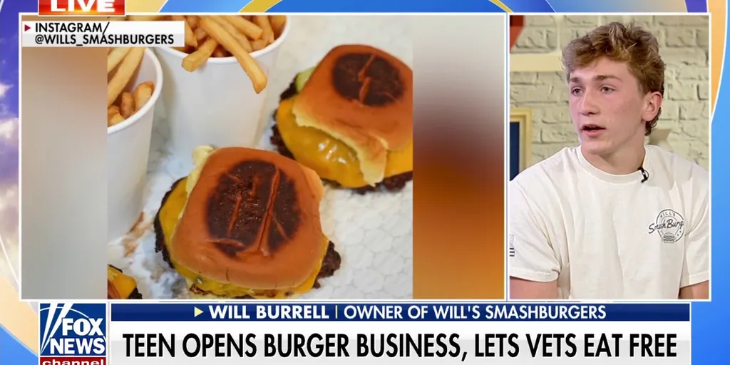 Long Island teen gives back to veterans with smashburger business