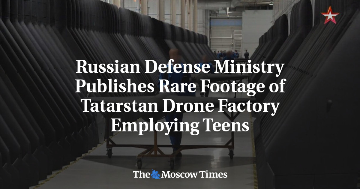 Russian Defense Ministry Publishes Rare Footage of Tatarstan Drone Factory Employing Teens