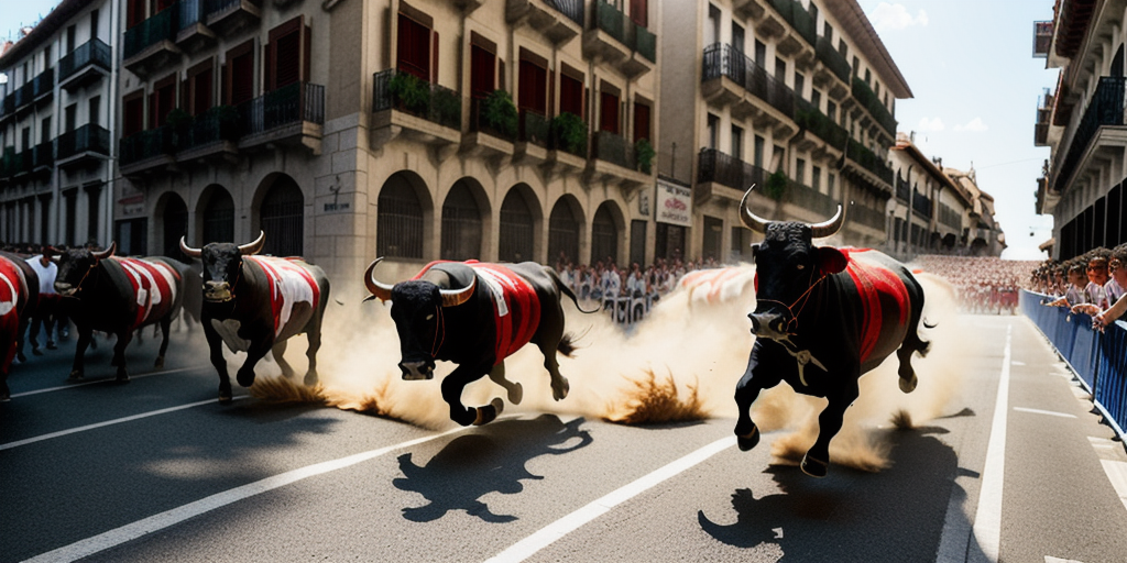 Running of the bulls through the streets of Pamplona: Dramatic images from the controversial traditi