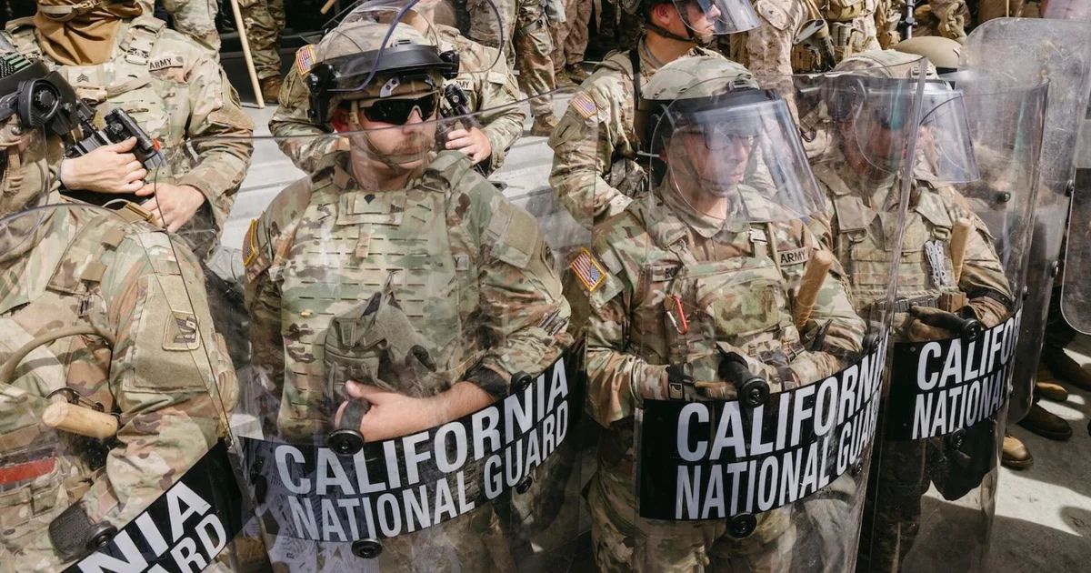 1,350 California National Guard members released from federal duty in Los Angeles, Pentagon says