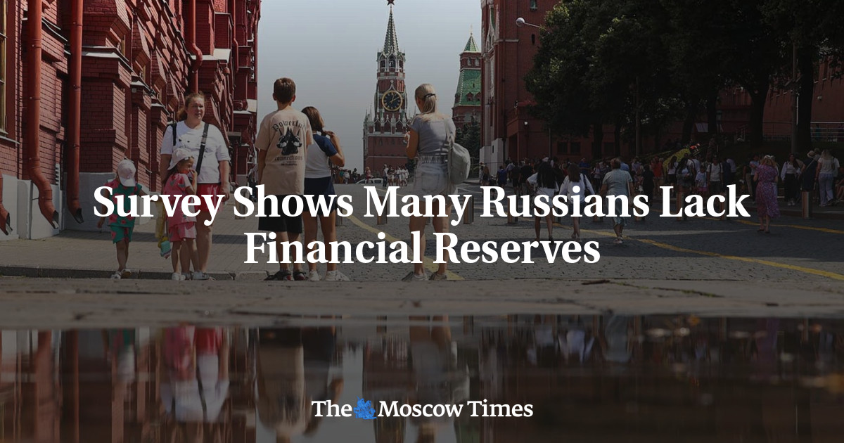 Survey Shows Many Russians Lack Financial Reserves