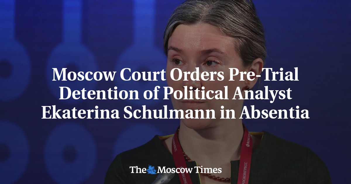 Moscow Court Orders Pre-Trial Detention of Political Commentator Ekaterina Schulmann in Absentia