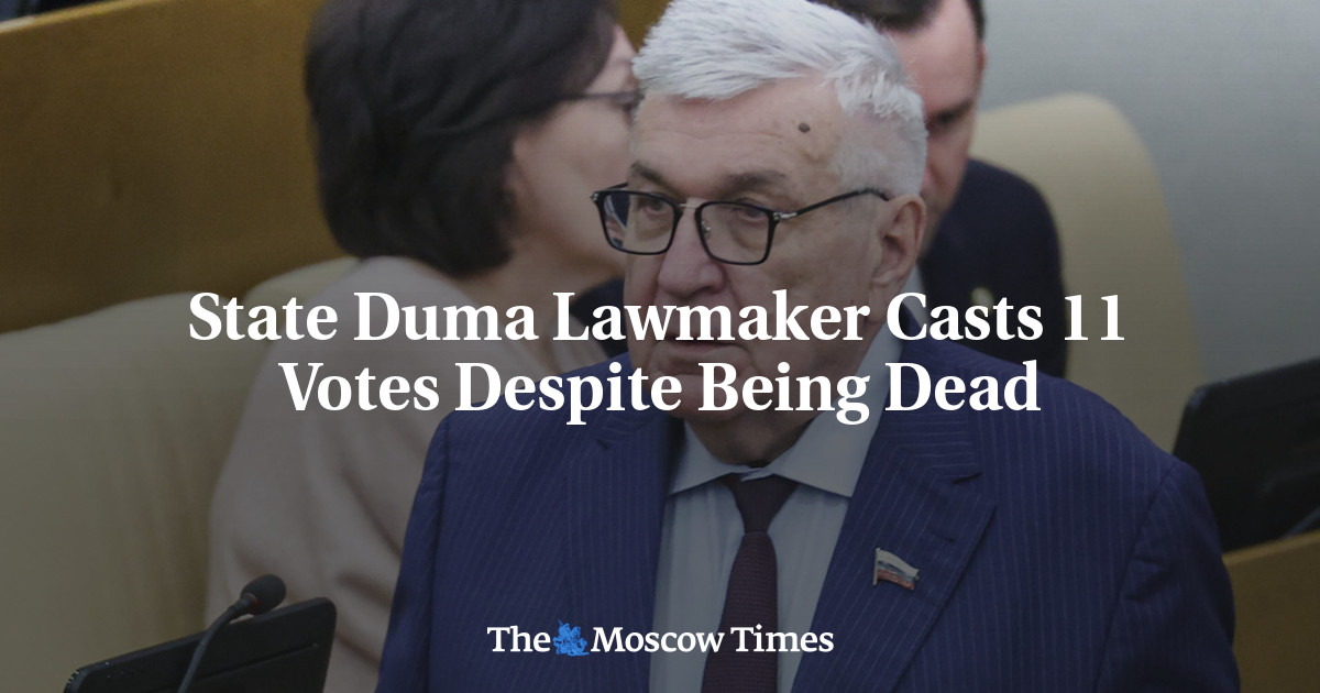 State Duma Lawmaker Casts 11 Votes Despite Being Dead