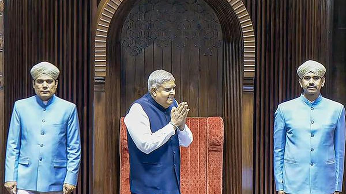 What is Article 67(a) of the Indian Constitution invoked by Vice President Jagdeep Dhankhar?