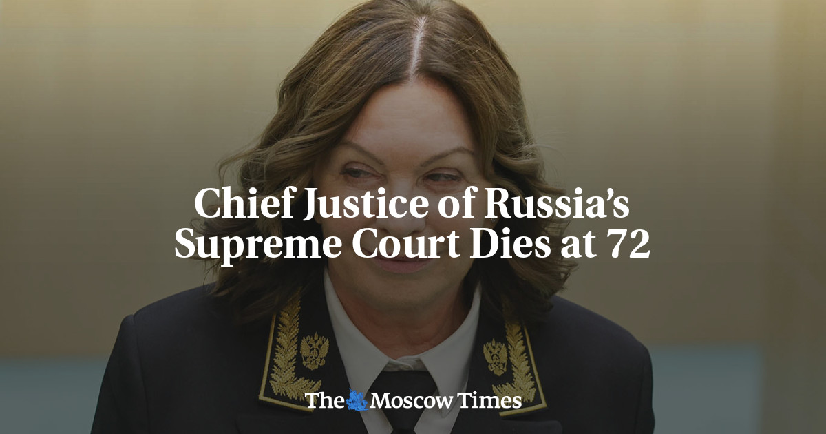 Chief Justice of Russia’s Supreme Court Dies at 72