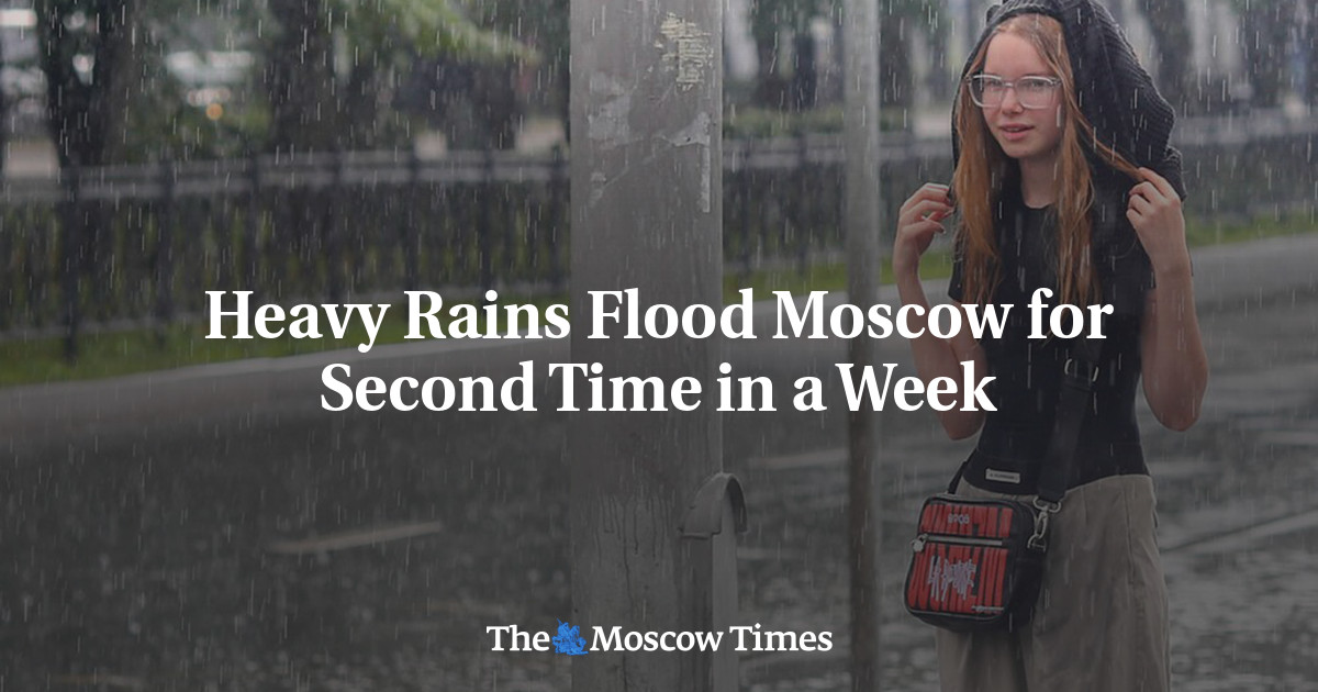 Heavy Rains Flood Moscow for Second Time in a Week