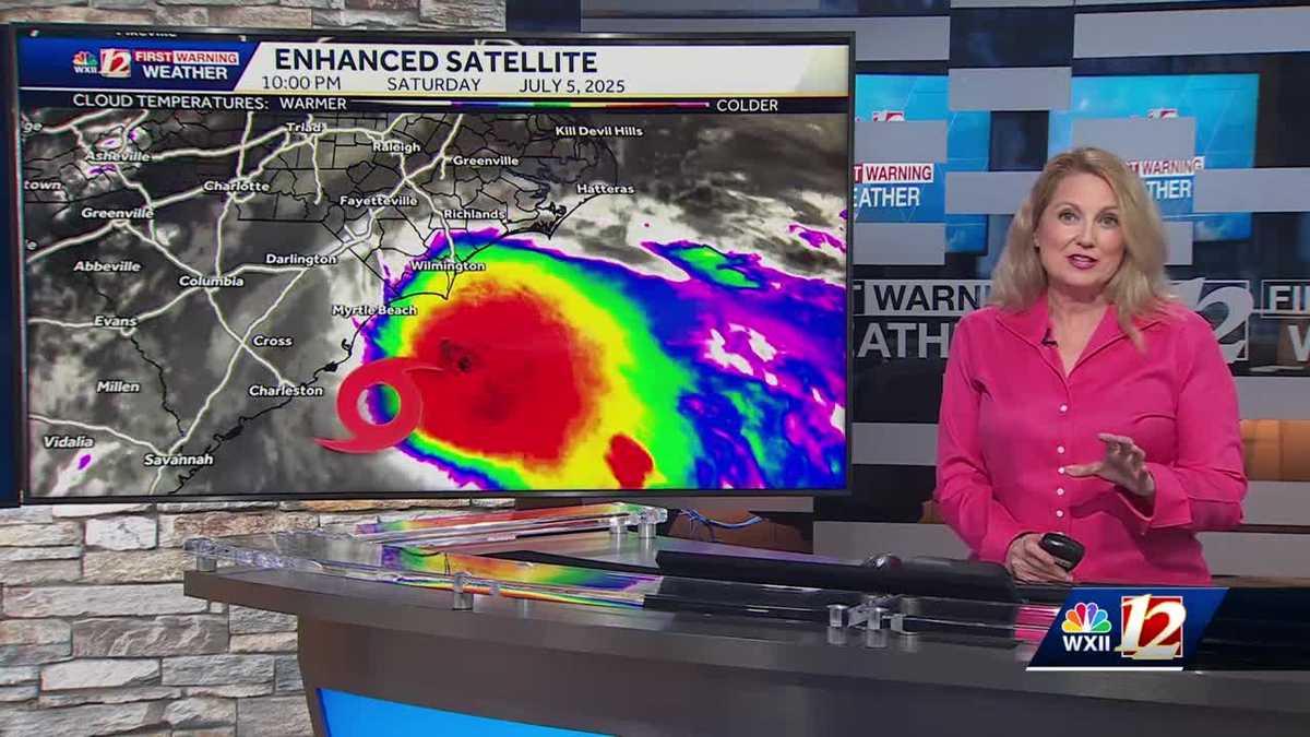 T.S. Chantal brings heavy rain to North Carolina, tropical rain expected in the Piedmont Triad