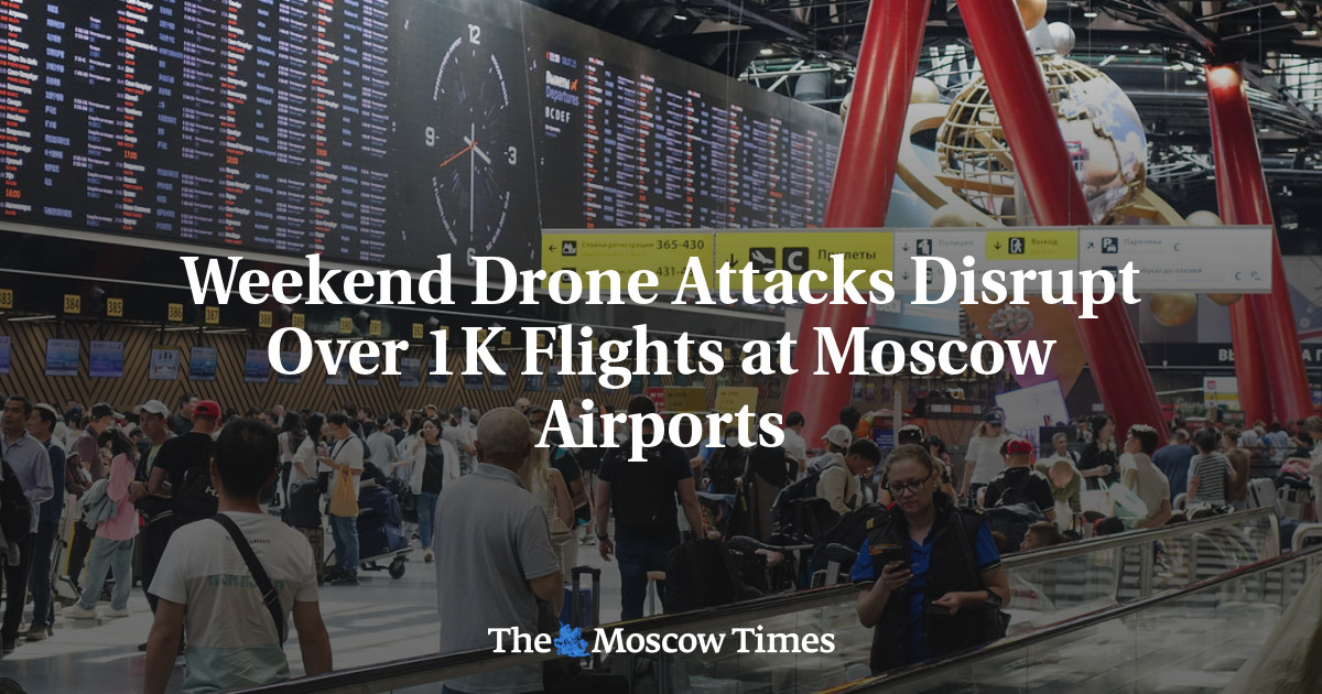 Weekend Drone Attacks Disrupt Over 1K Flights at Moscow Airports