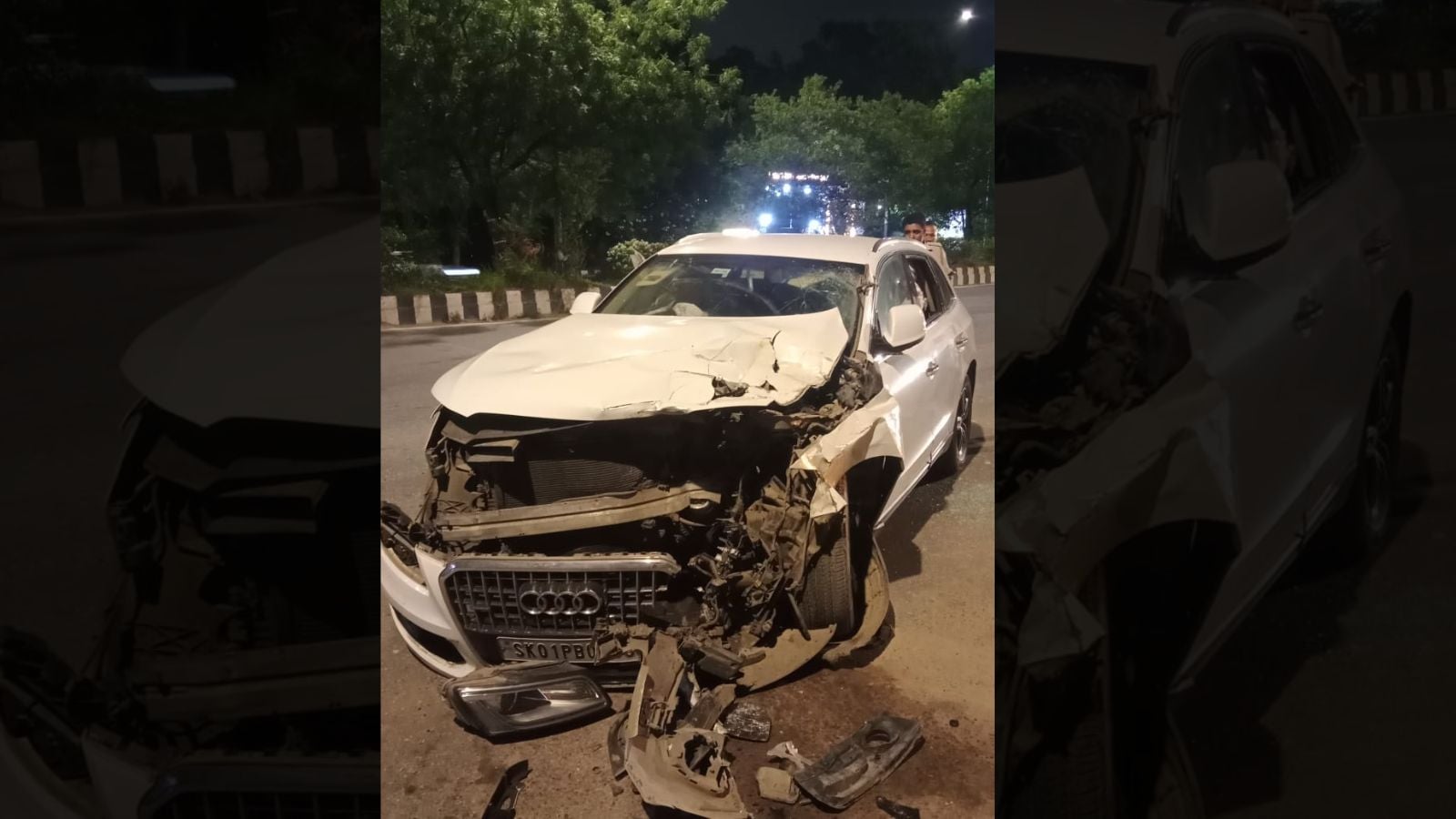 ‘Drunk’ driver in Audi runs over family sleeping on Delhi footpath