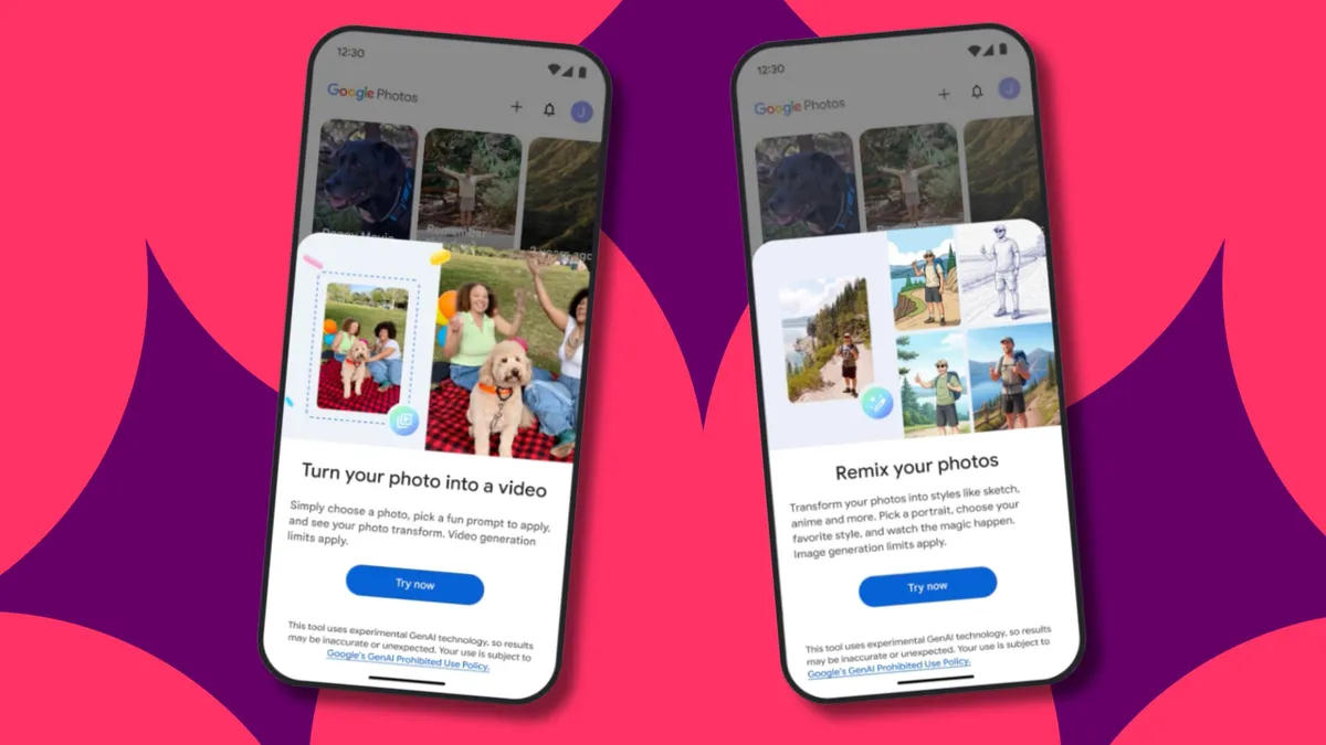 Google Photos is using AI to turn your photos into videos and remix them - try it for free