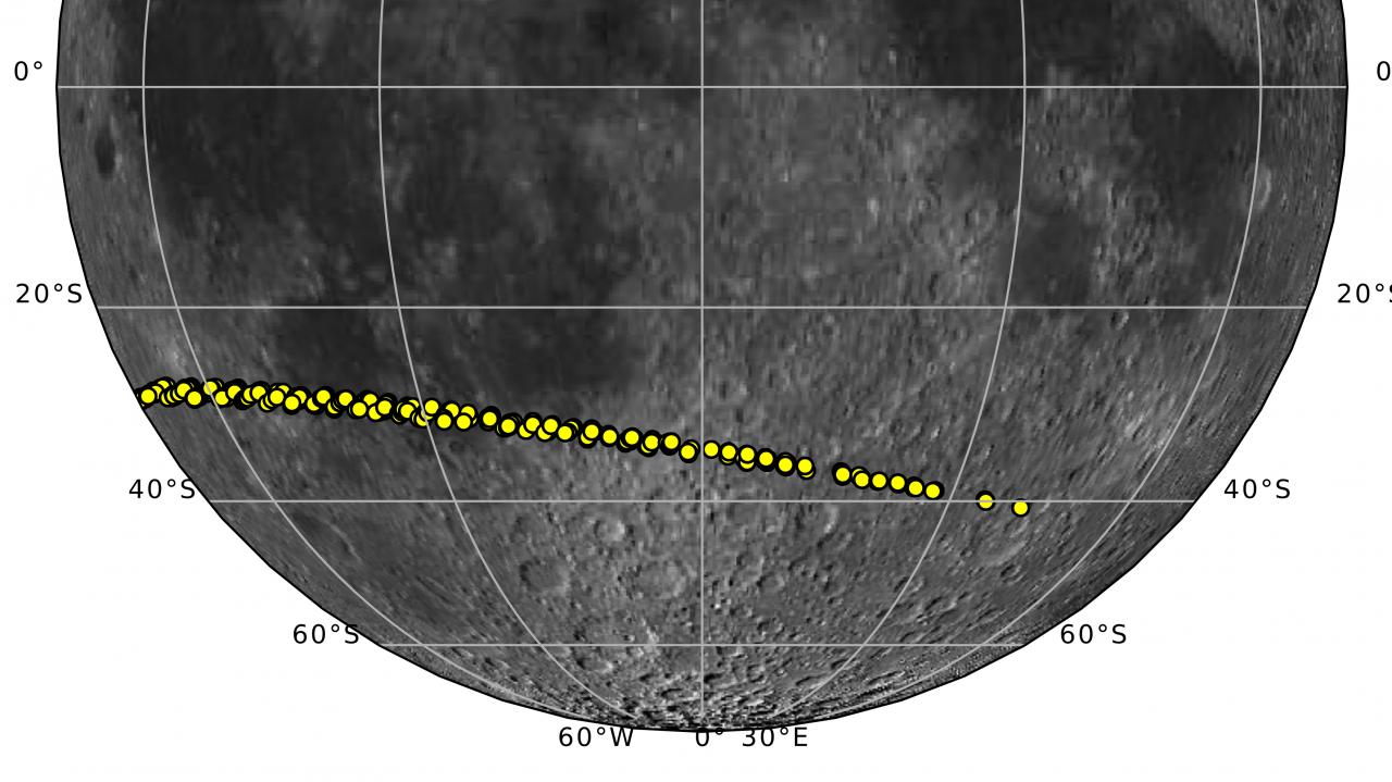 Moondust meteor storm