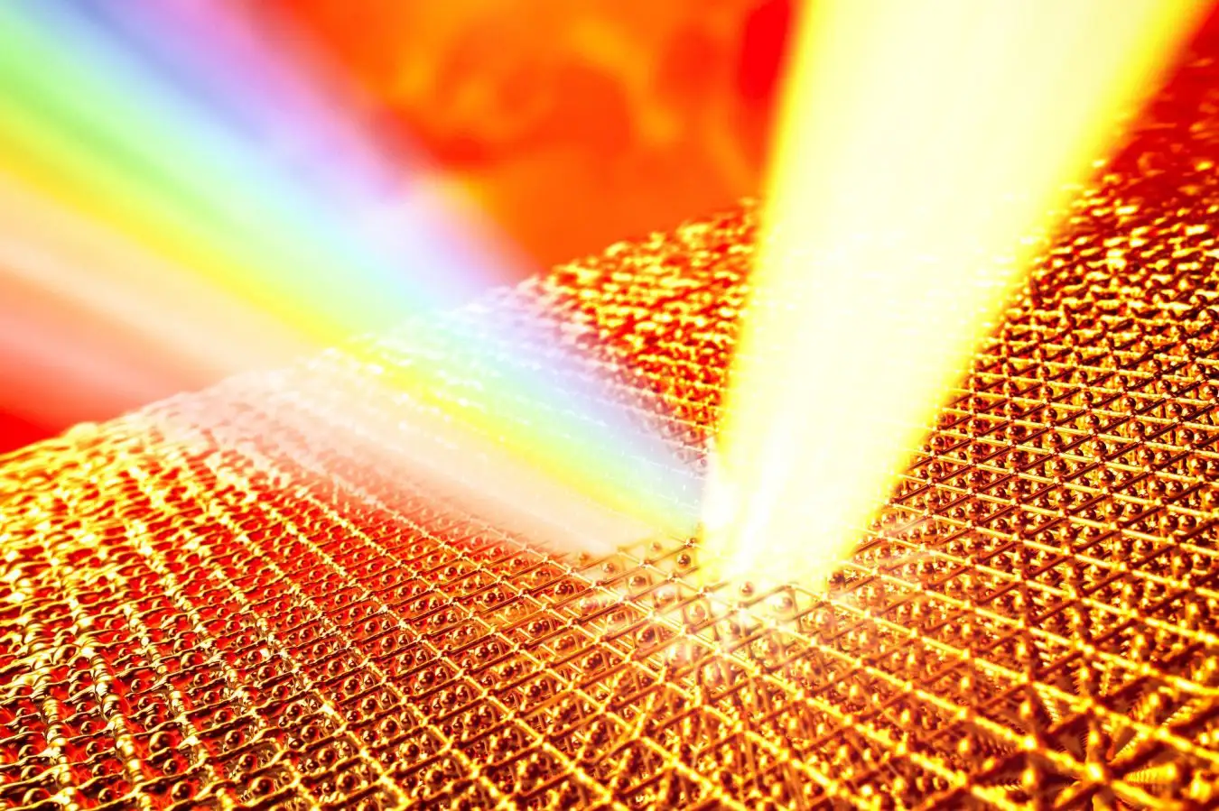 Gold can be heated to 14 times its melting point without melting