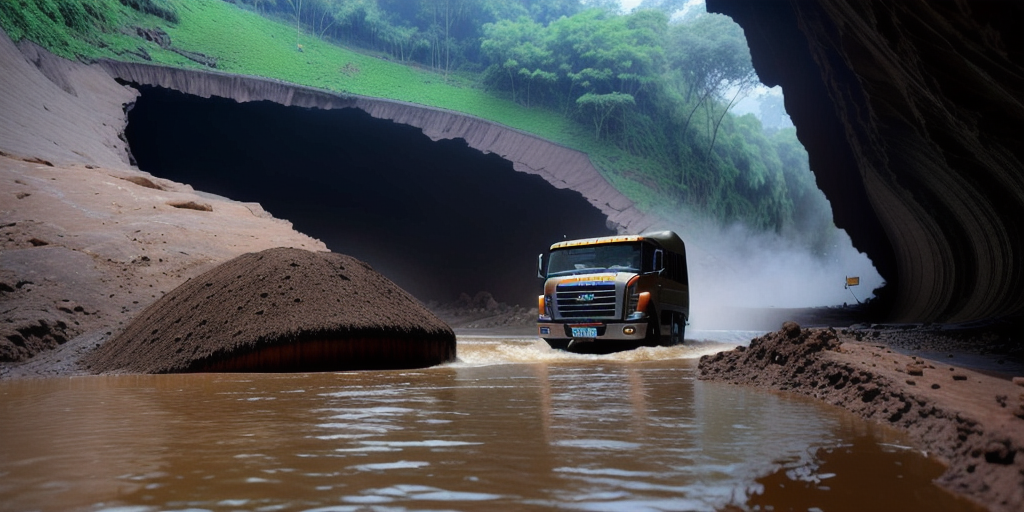 Video: Gurugram Road Caves In After Heavy Rain, Truck Falls Into Giant Crater