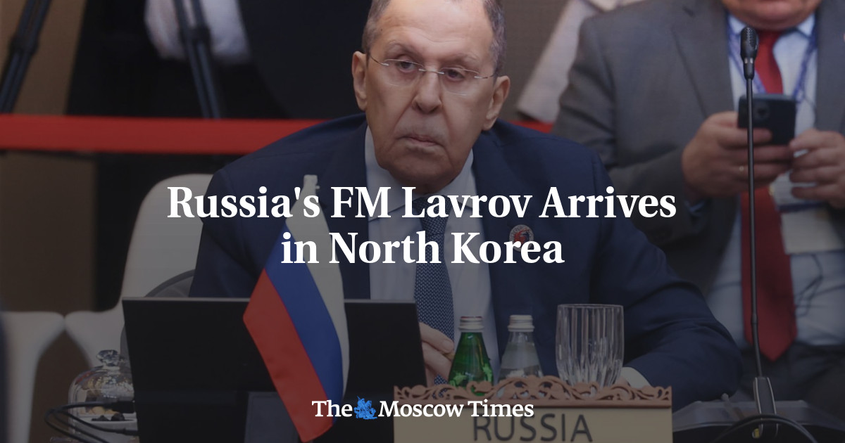 Russia's FM Lavrov Arrives in North Korea