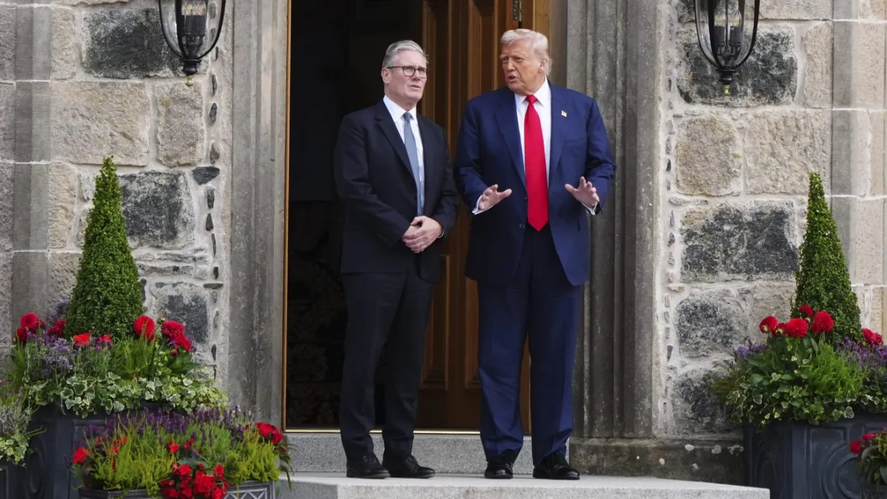 Live updates: Trump ends Scotland trip with golf before facing economic blitz at home