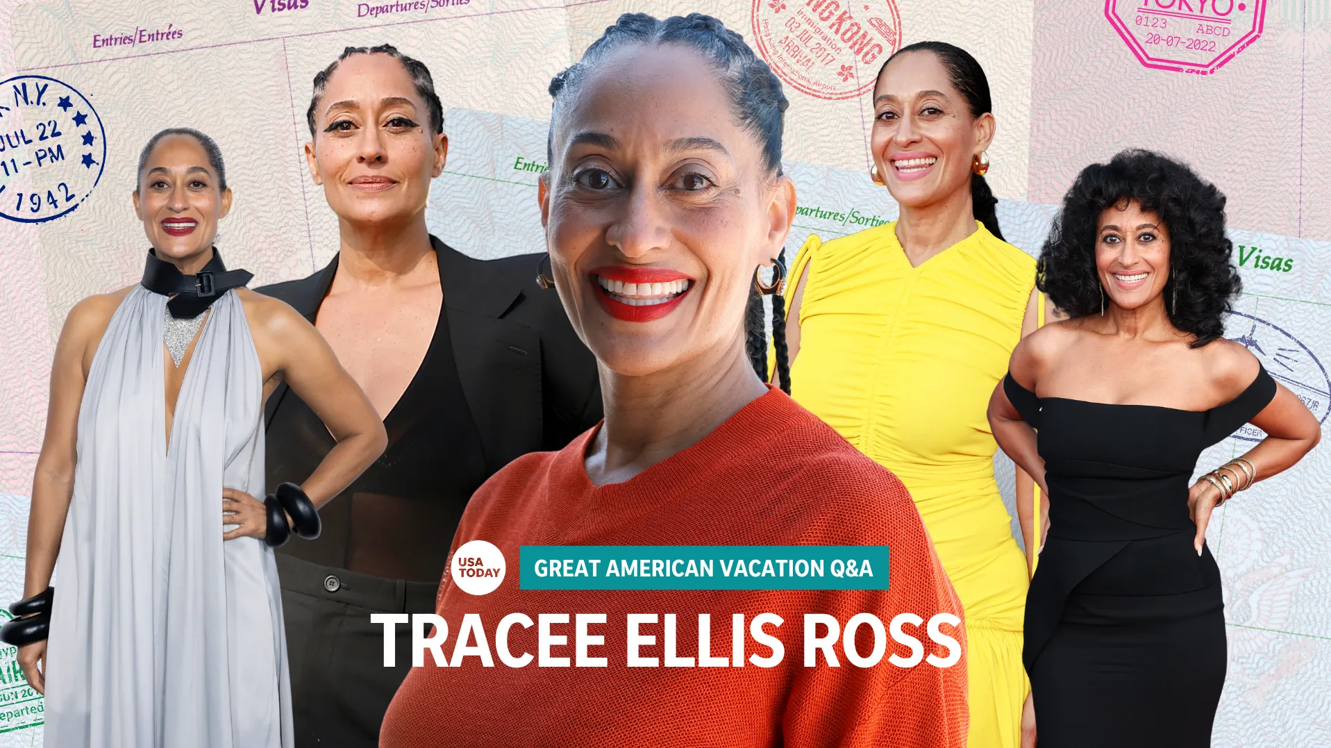 Tracee Ellis Ross always brings four suitcases. Her 'bring it all' packing philosophy.