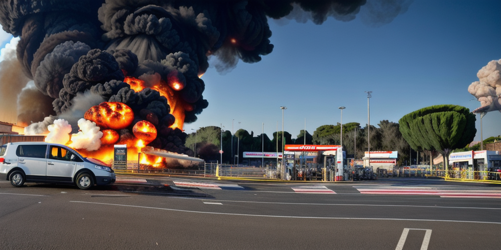 Huge explosion at Rome petrol station injures at least 27 people