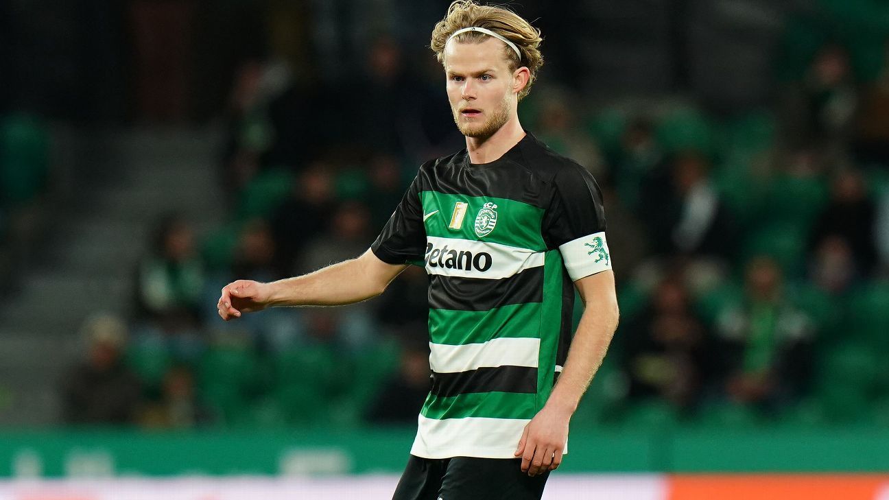 Transfer rumors, news: Man United, Man City fight for €80m Sporting star Hjulmand