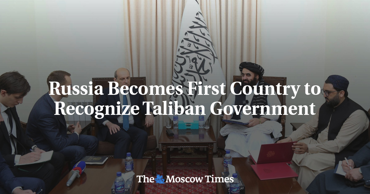 Russia Becomes First Country to Recognize Taliban Government