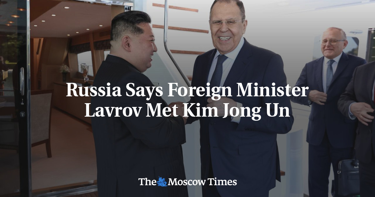 Russia Says Foreign Minister Lavrov Met Kim Jong Un