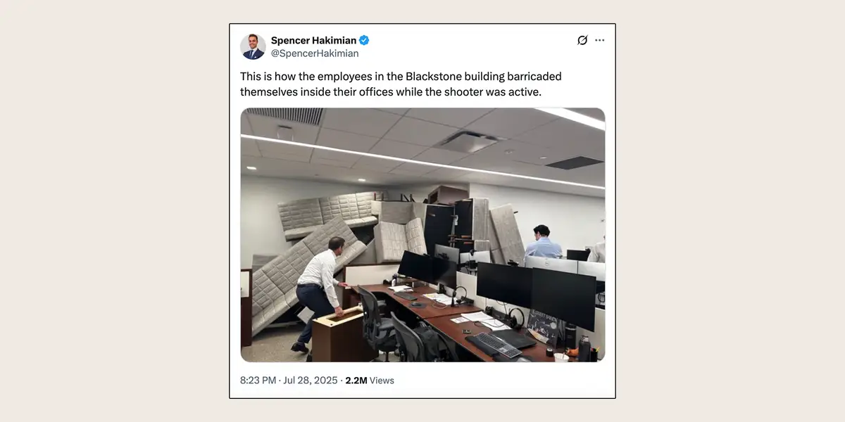 The story behind the NYC shooting photo that's striking a nerve on social media