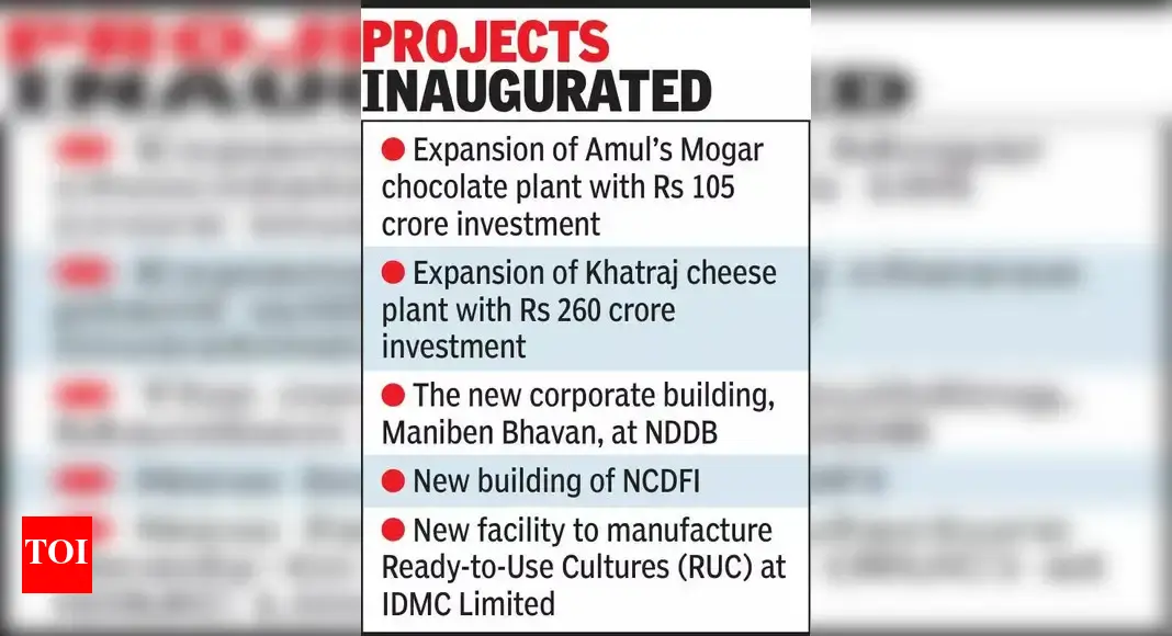Union minister applauds Sarhad Dairy’s salt cooperative | Vadodara News