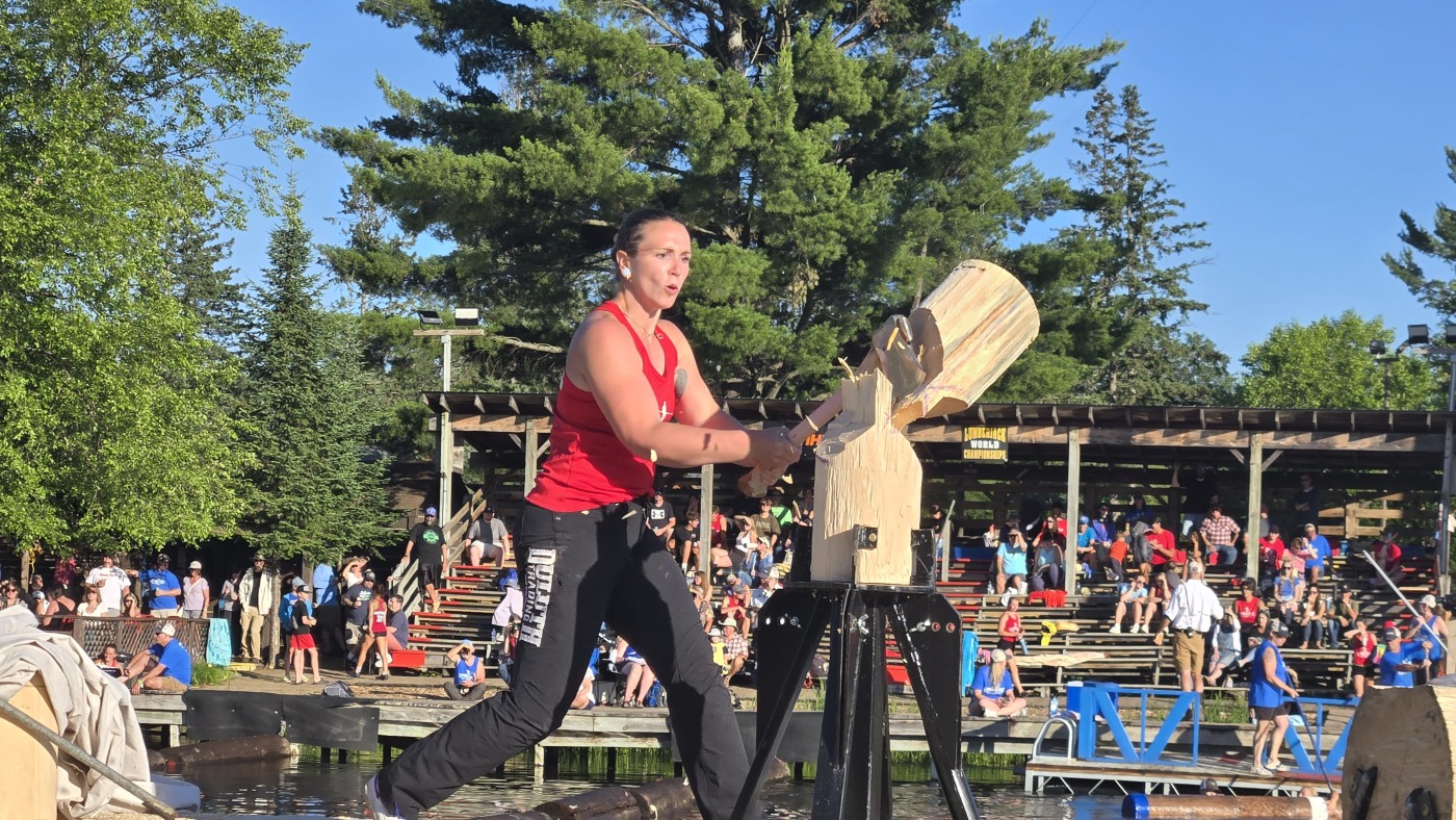 Hit the road, Jack! Lumberjills chip their way into timber sports