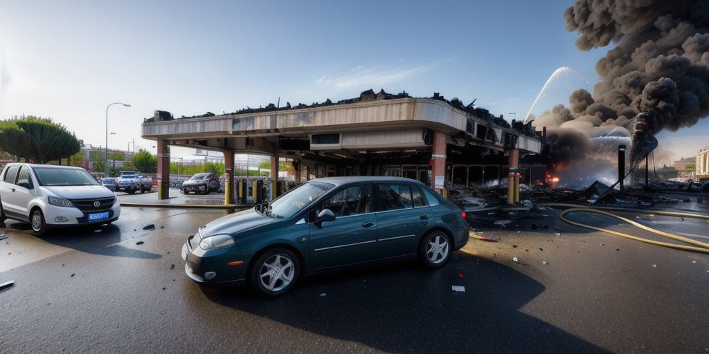 Rome petrol station explosion injures 25, damages buildings and cars