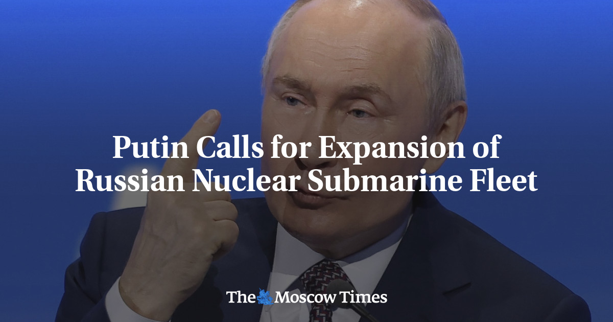 Putin Calls for Expansion of Russian Nuclear Submarine Fleet